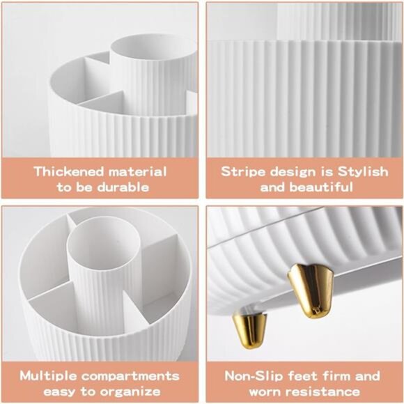 360° Rotate Makeup Brush Holder Organizer - Picture 5 of 14